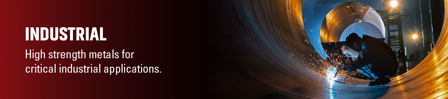 High strength metal materials in tube, strip and powder for industial applications